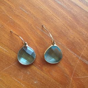 Stella & Dot blue drop earrings